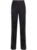 P.A.R.O.S.H. floral-print trousers - Blue