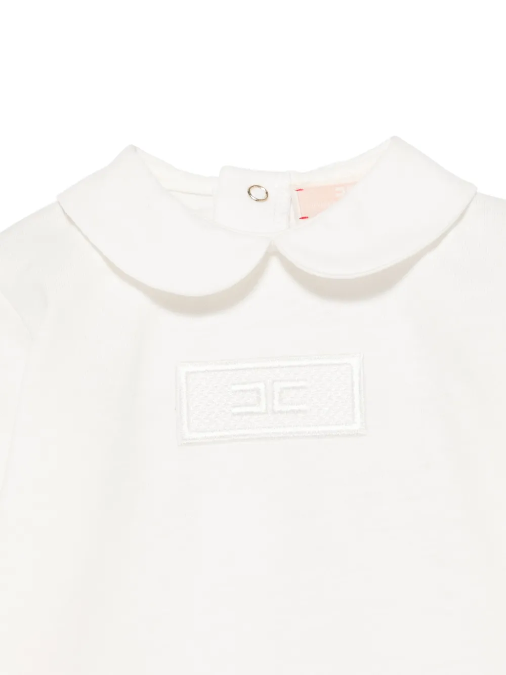 Elisabetta Franchi La Mia Bambina Pyjama met logopatch Beige