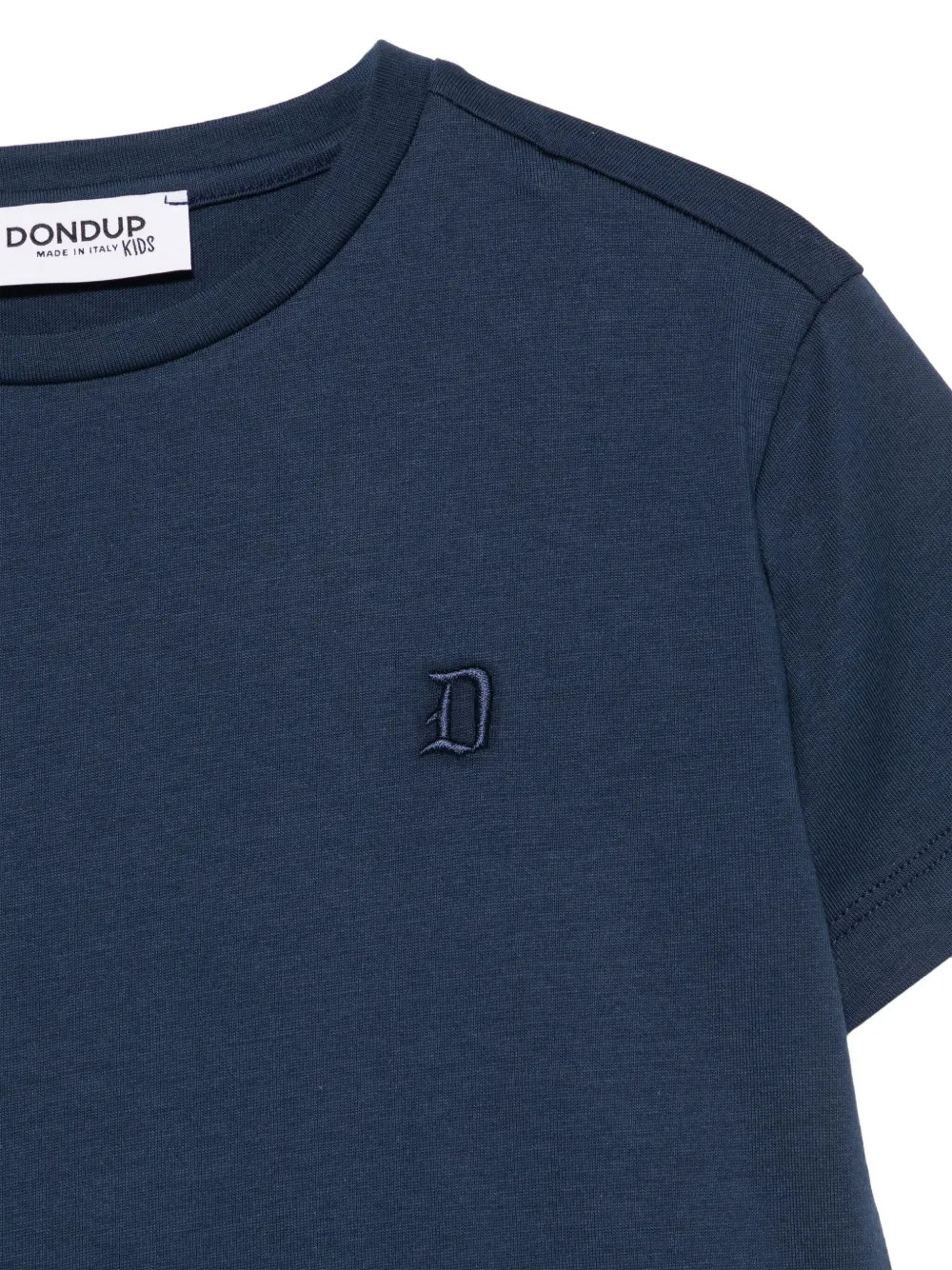 DONDUP KIDS T-shirt met geborduurd logo Blauw