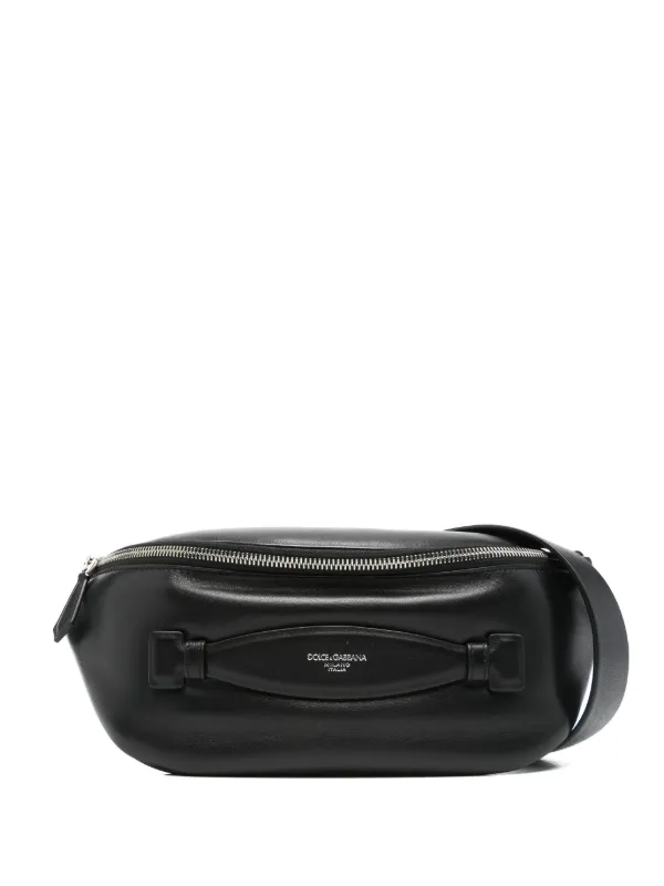 バッグ DOLCE&GABBANA Black l Plate Belt Bag 27971583_57819780_600.jpg