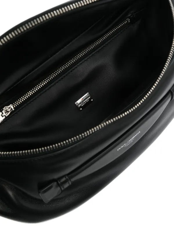 Dolce & Gabbana Leather Belt Bag | Black | FARFETCH SG