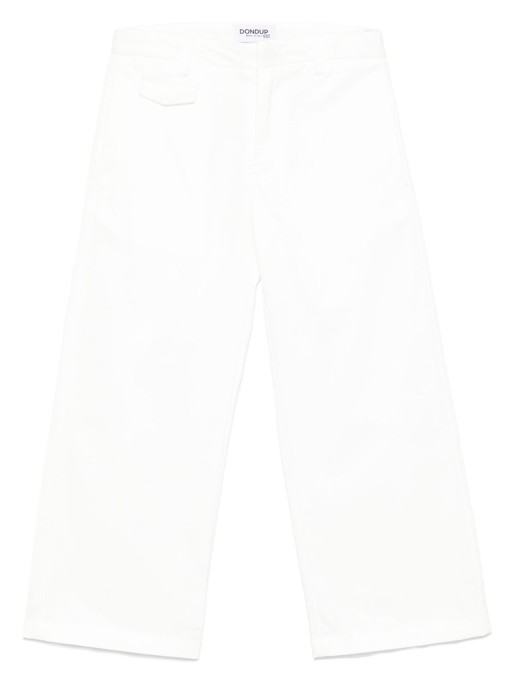 DONDUP KIDS interlock twill weave trousers - Neutrals