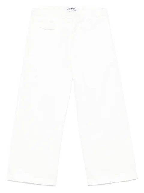 DONDUP KIDS interlock twill weave trousers