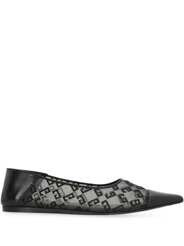 Givenchy 4G Motif Ballerina Shoes in Black