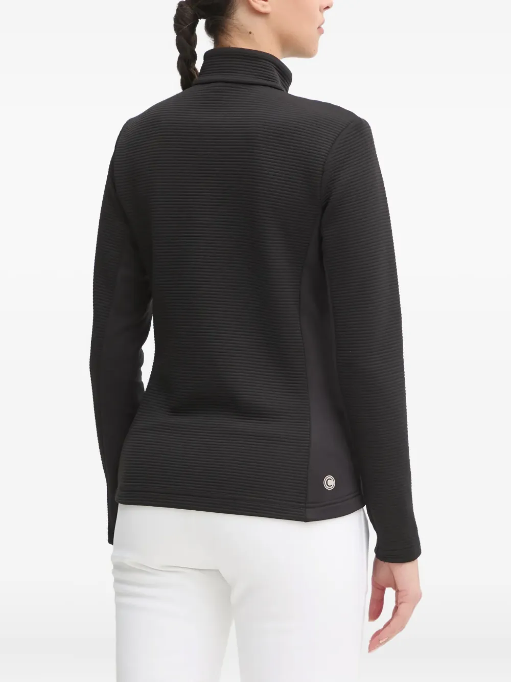 Colmar Ribbed Zip Ski Sweatshirt In Black