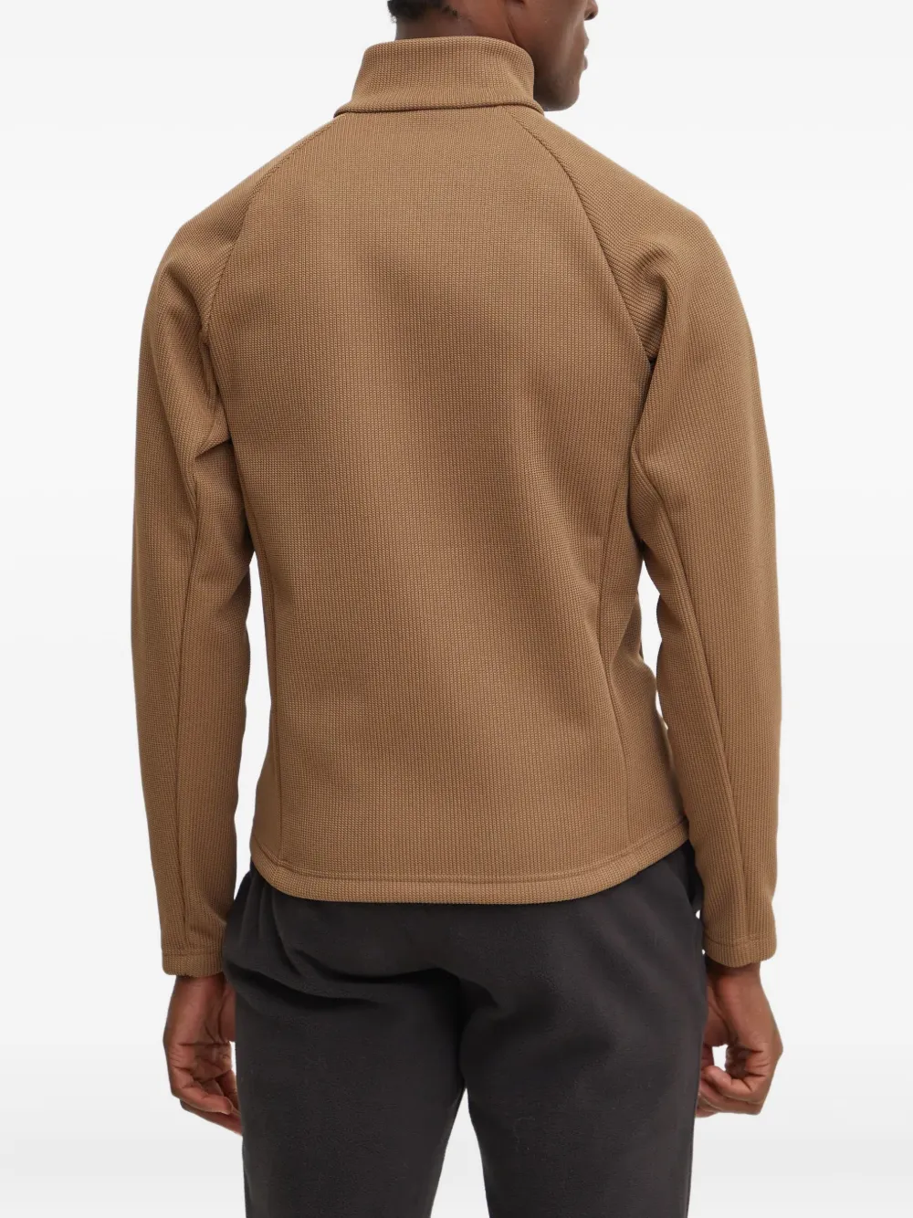 Colmar Geribbelde ski-sweater met rits Bruin