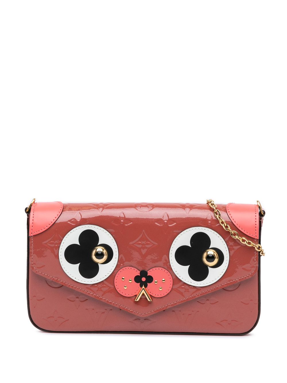 2017 Monogram Vernis Pochette Felicie Valentine Dog crossbody bag