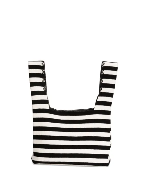 Eric Bompard tote pequeño con motivo de rayas