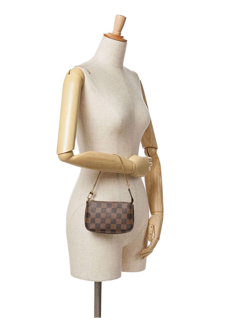 Louis Vuitton Pre-Owned 2012 Pochette Accessoires mini-handtas met monogram - Bruin