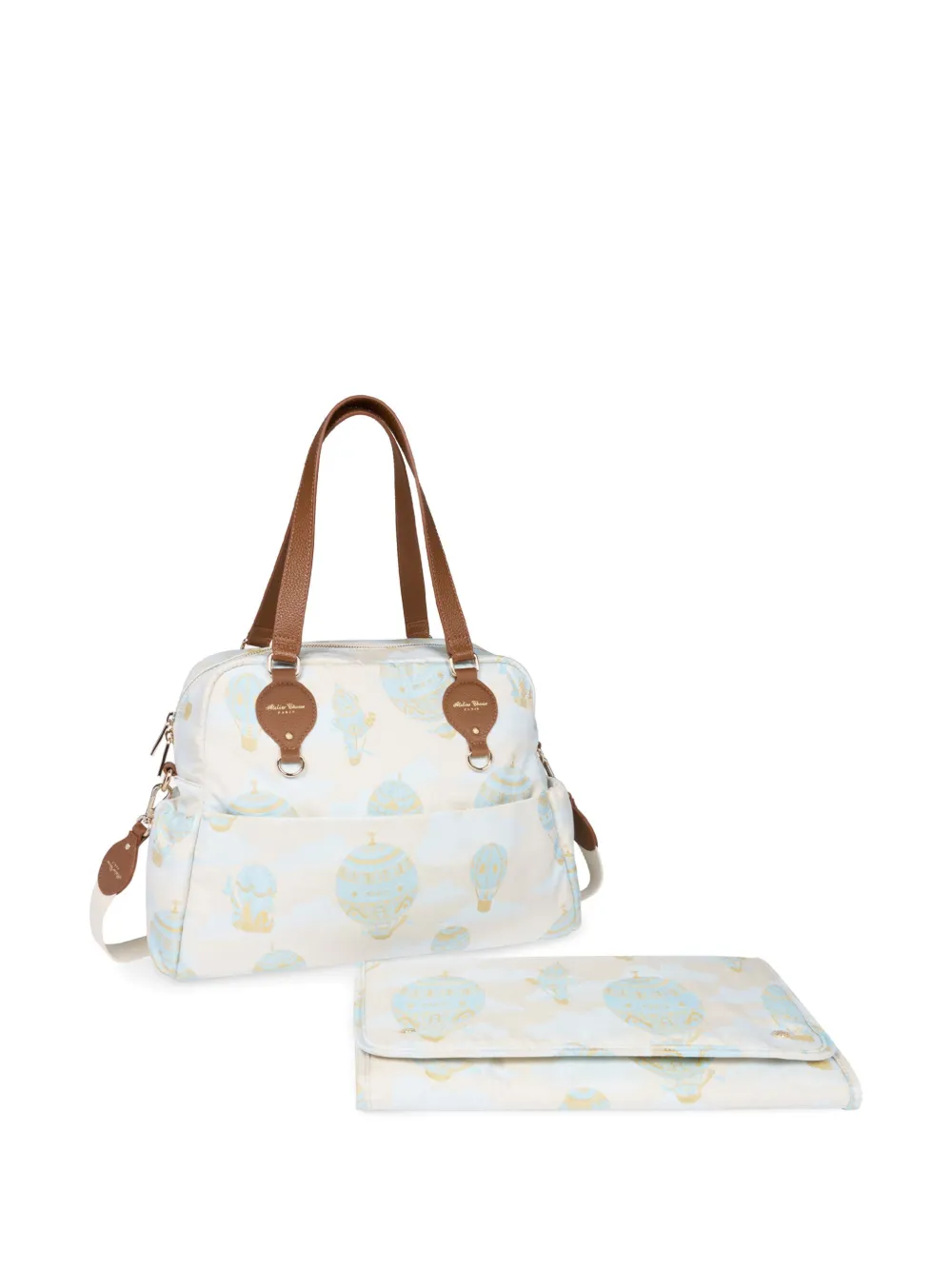 Atelier Choux Hot Air Balloons diaper bag | Neutrals | Image 1