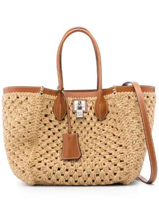 トートバッグ Ermanno Scervino Maggie Medium Shopping Bag In Camel Leather Ermanno Scervino Maggie Medium Shopping Bag In Camel Leather