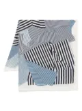 Eric Bompard printed scarf - Blue