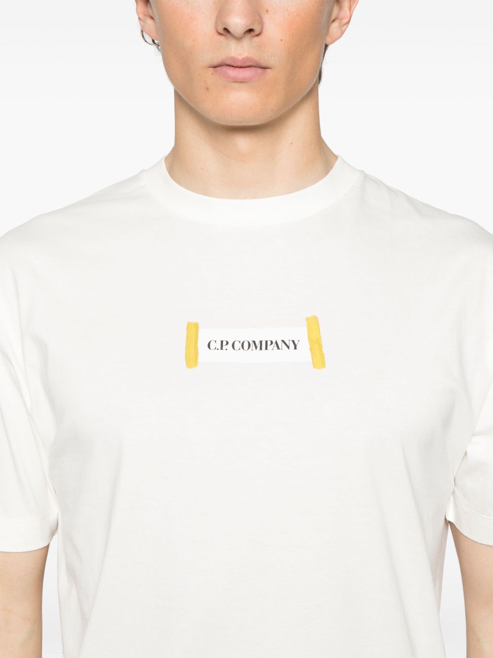 C.P. COMPANY LOGO-PRINT T-SHIRT