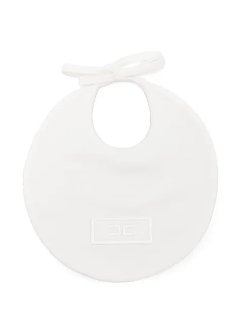Elisabetta Franchi La Mia Bambina Babador com logo bordado