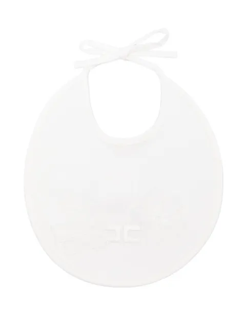 Elisabetta Franchi La Mia Bambina Babador com logo bordado