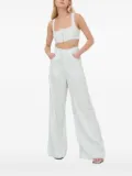 For Love And Lemons Skyler striped corset top - Blue