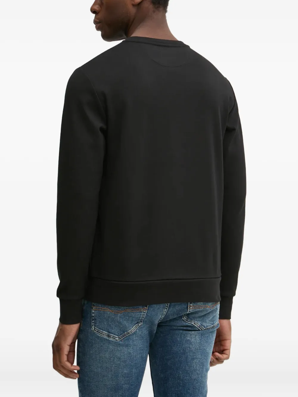 Hackett Sweater met geborduurd logo Zwart