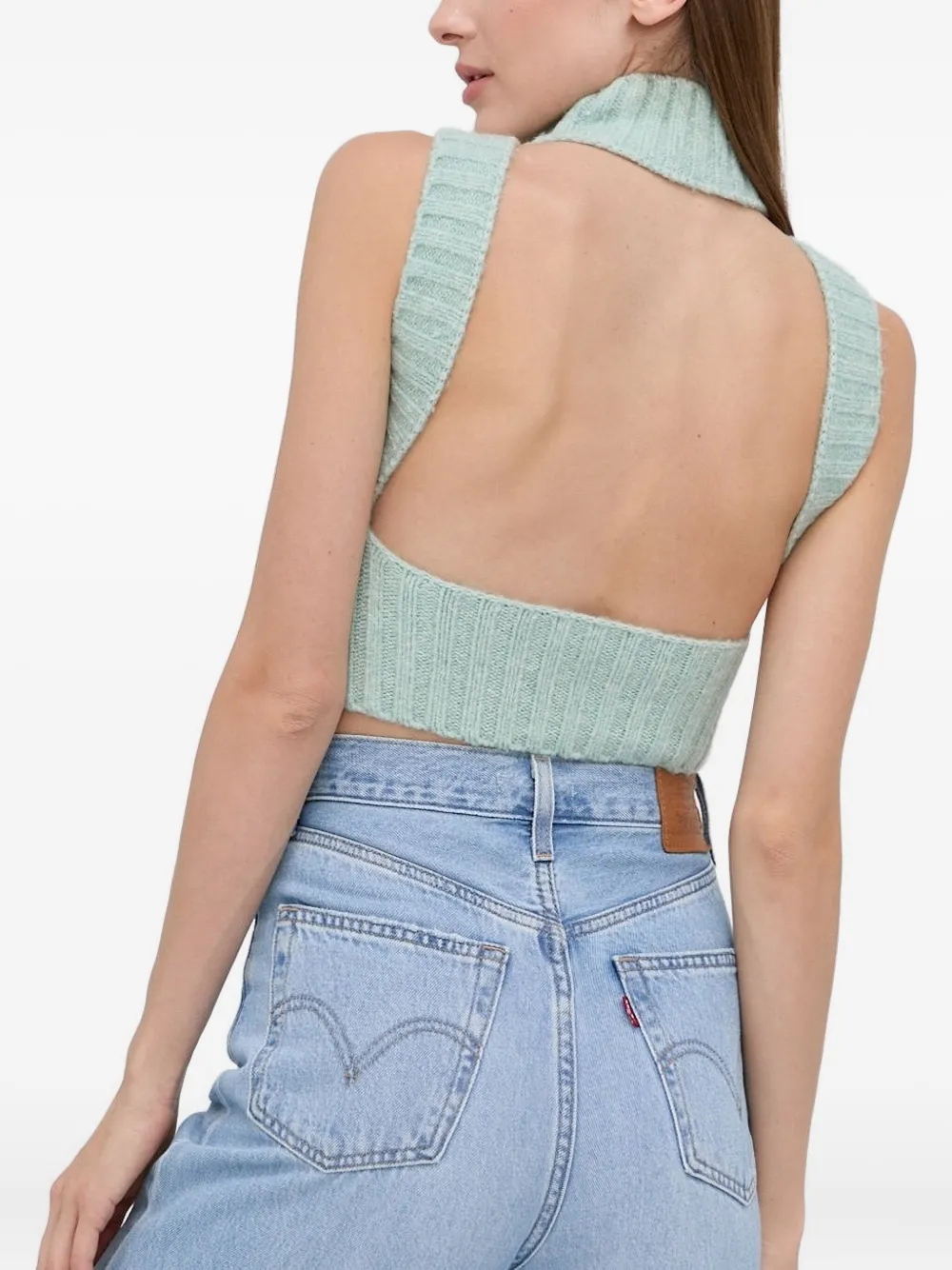 For Love And Lemons high-neck open-back knit top | Vests & Tank Tops | Image 2