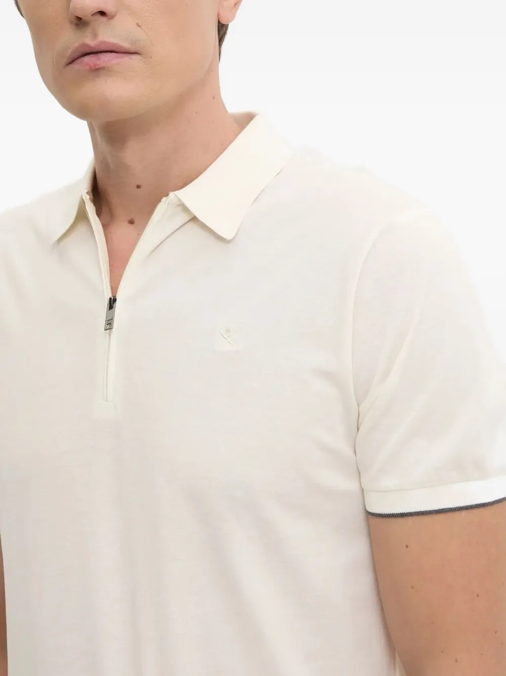 Hackett Katoenen poloshirt Beige