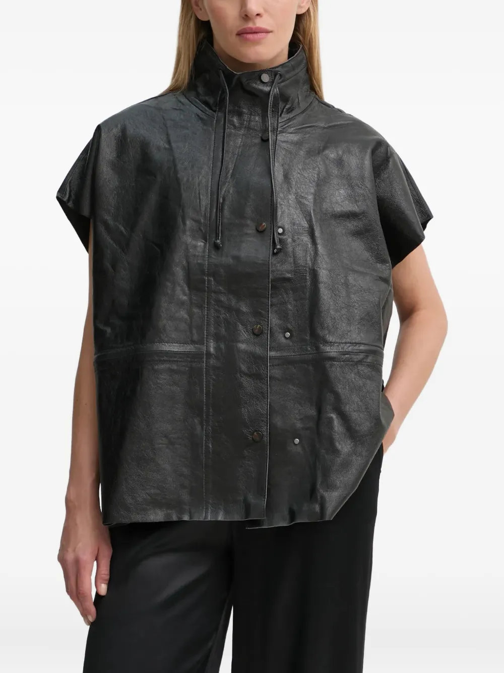 Day Birger Et Mikkelsen Mortimer Leather Vest In Black