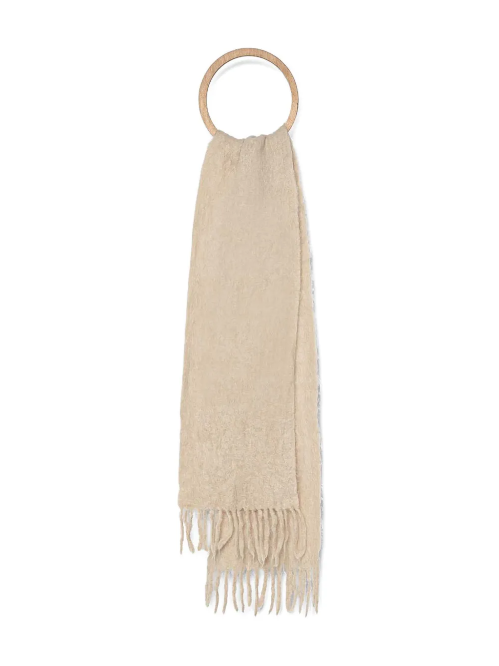 Day Birger Et Mikkelsen Fringed Wool-blend Scarf In Neutral