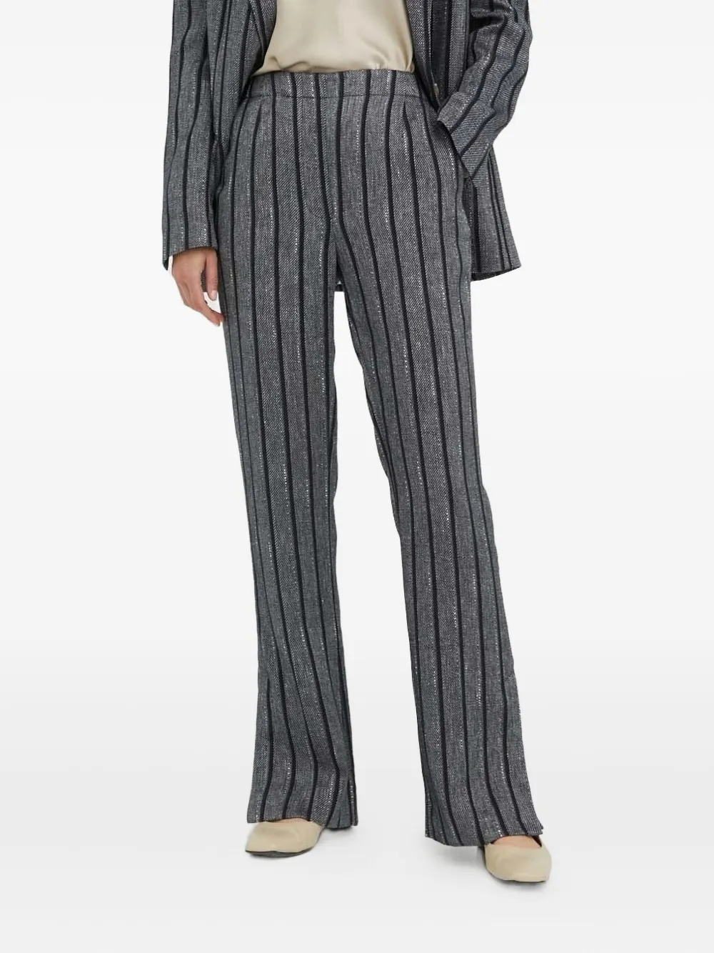 Day Birger Et Mikkelsen Broek met verticale strepen Grijs