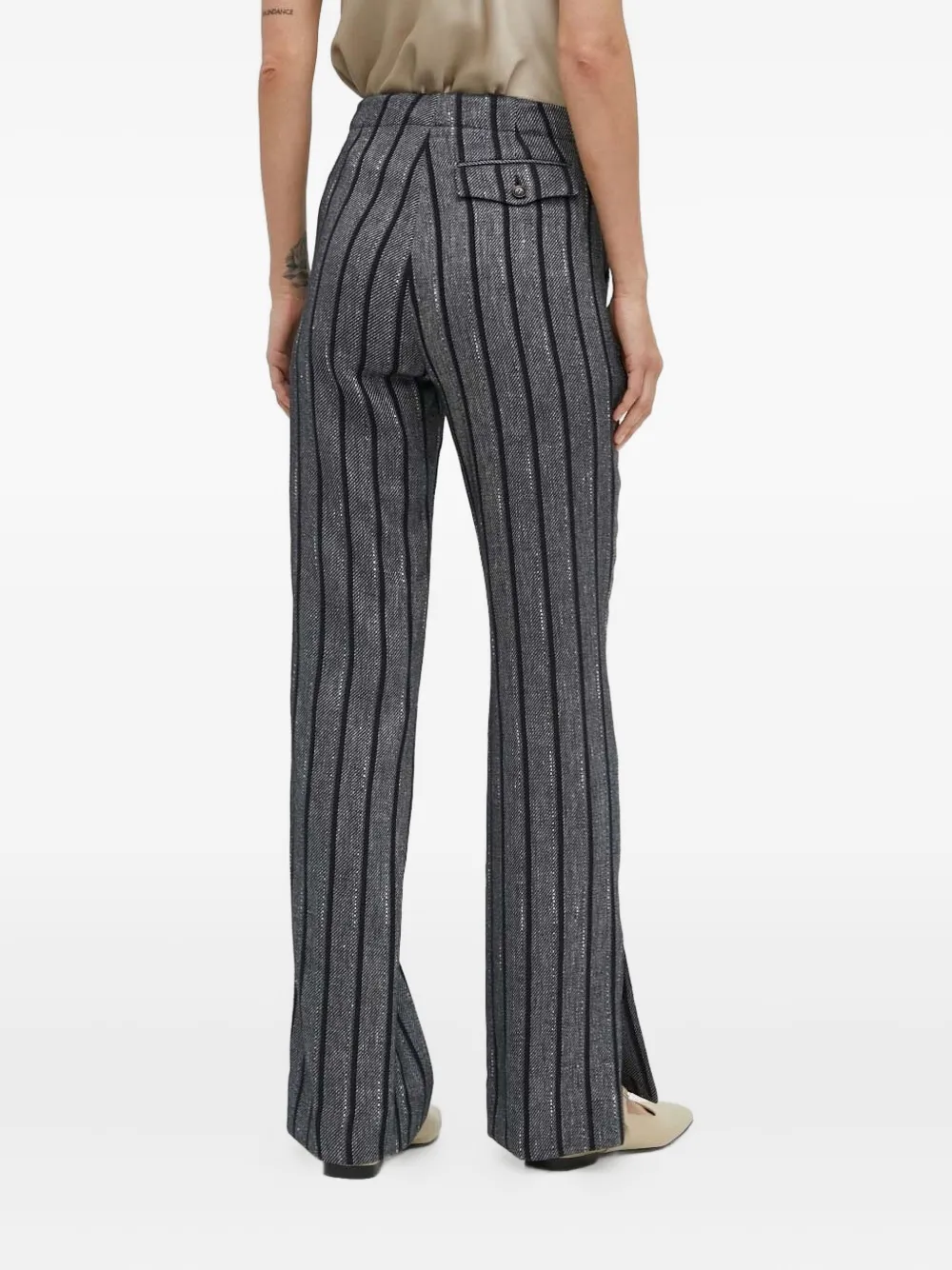Day Birger Et Mikkelsen Broek met verticale strepen Grijs