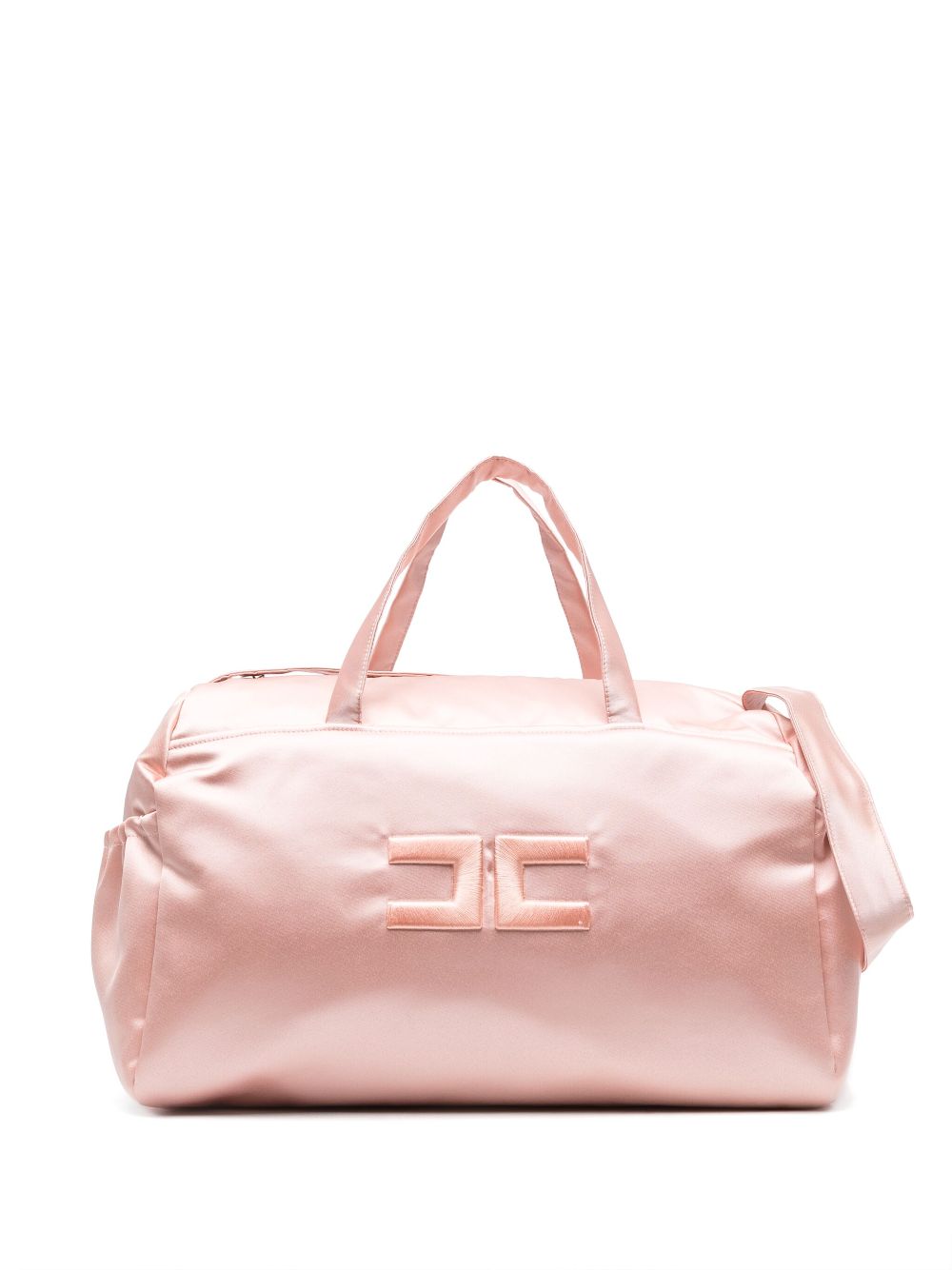 Elisabetta Franchi La Mia Bambina logo-embroidered changing bag - Pink