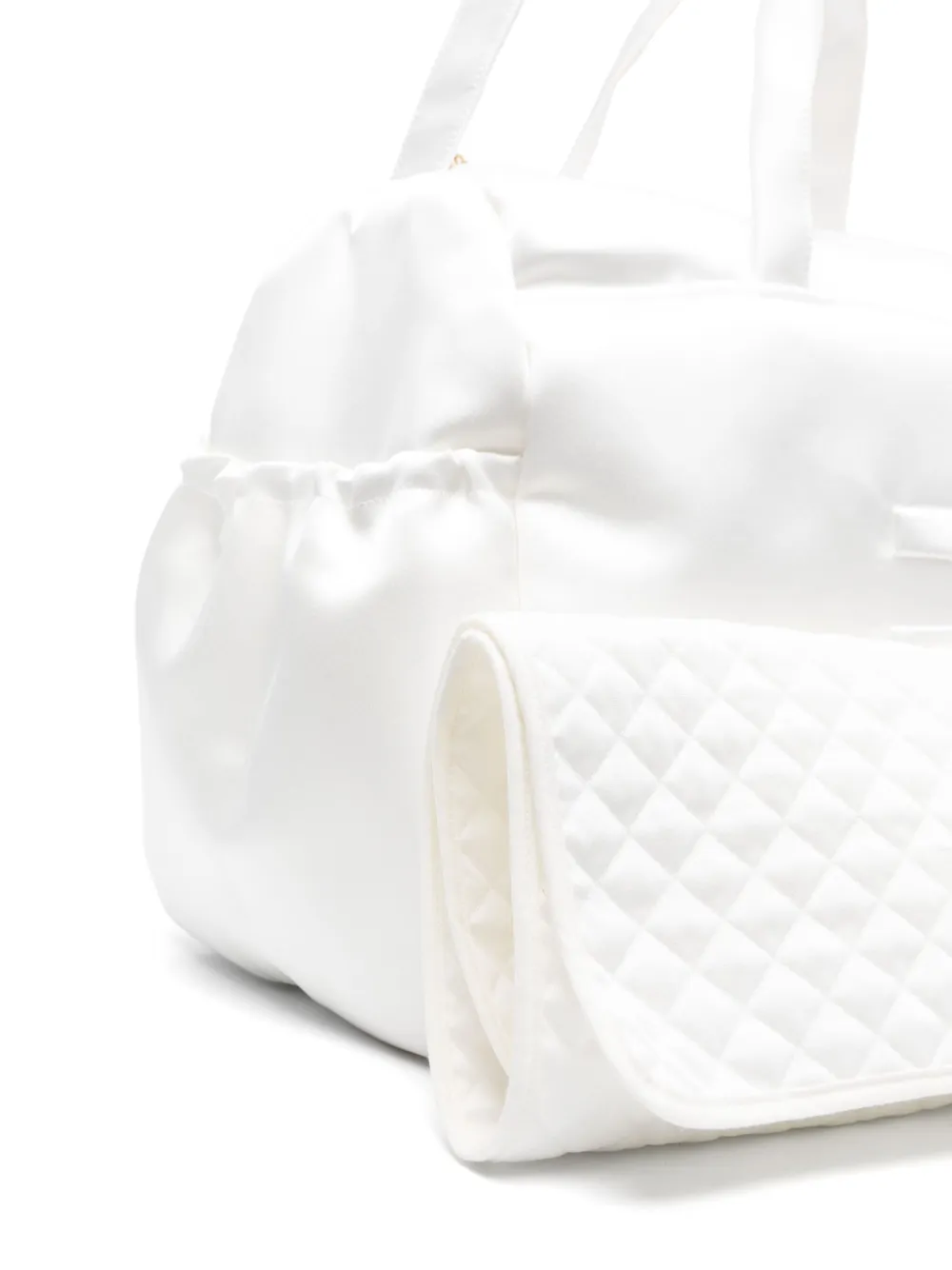 Elisabetta Franchi La Mia Bambina Luiertas met geborduurd logo Wit