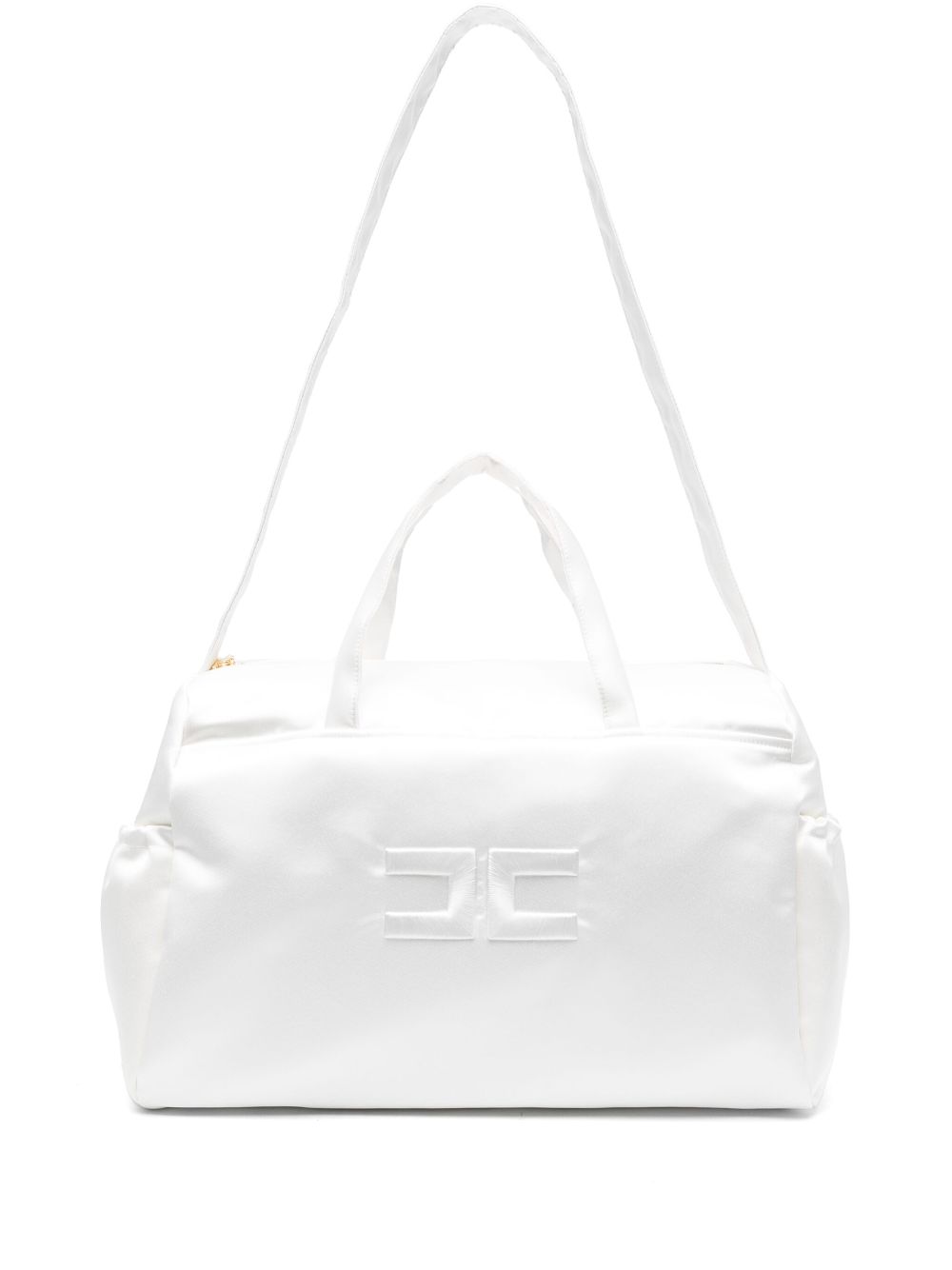 Elisabetta Franchi La Mia Bambina logo-embroidered changing bag - White