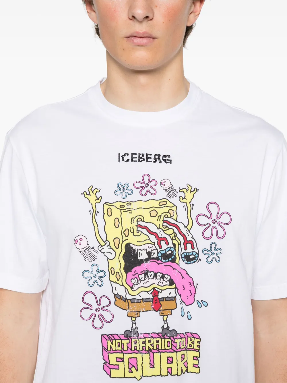 Iceberg T-shirt met print Wit