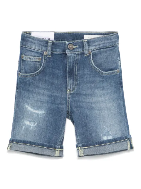 DONDUP KIDS logo-patch denim shorts