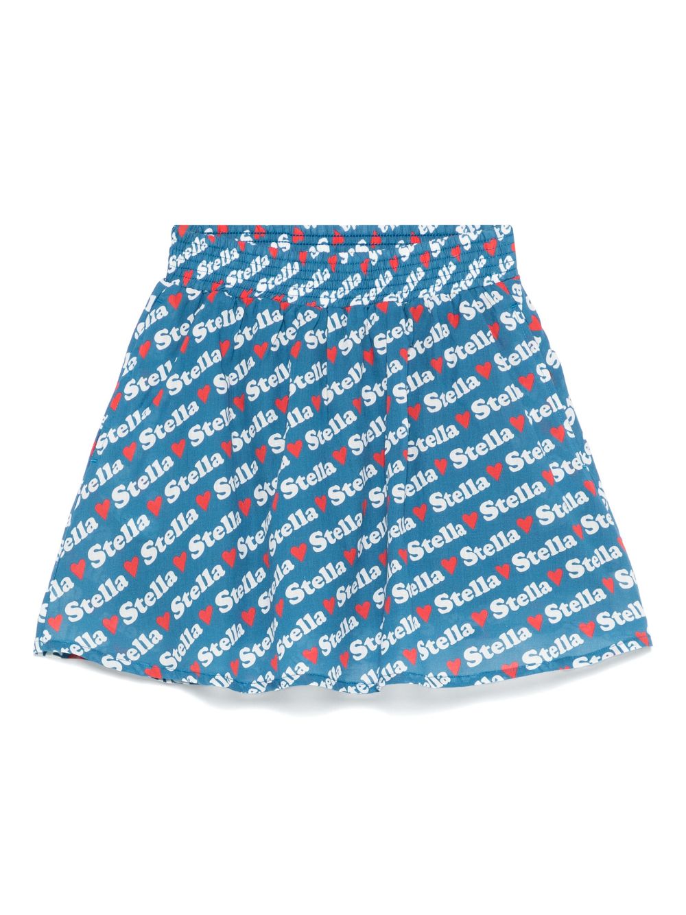 Stella McCartney Kids logo-print skirt - Blue