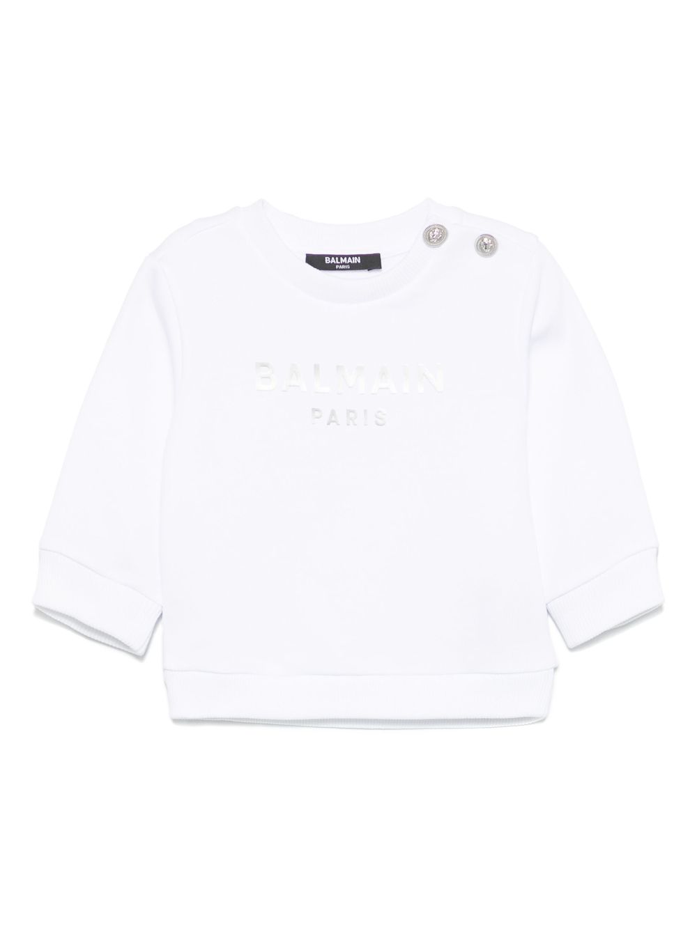 Balmain Kids logo-print sweatshirt - White