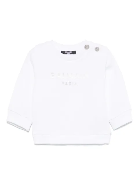 Balmain Kids logo-print sweatshirt