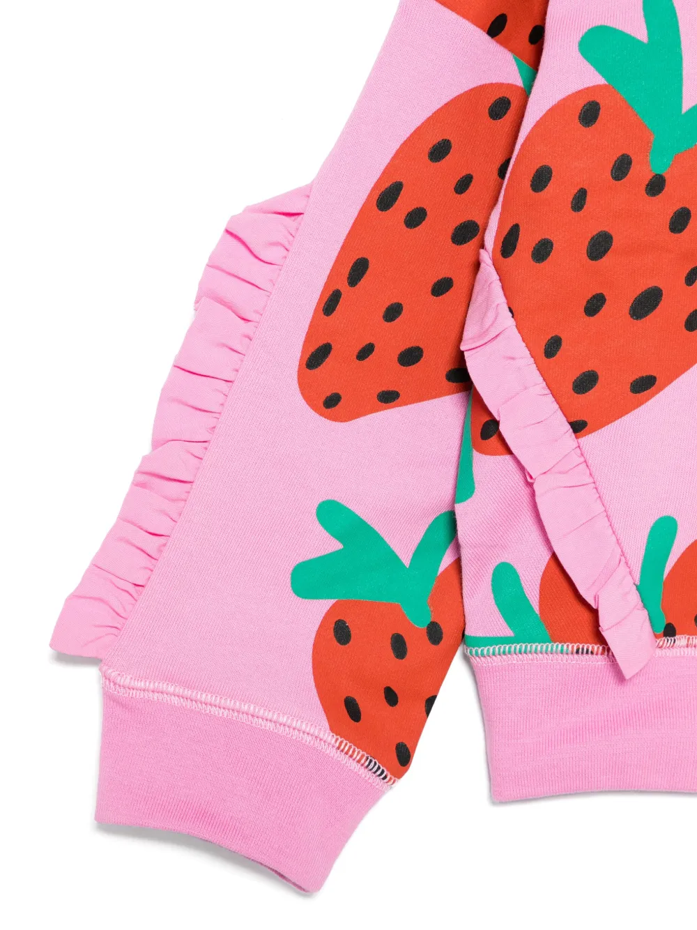 Stella McCartney Kids Sweater met aardbeienprint Roze