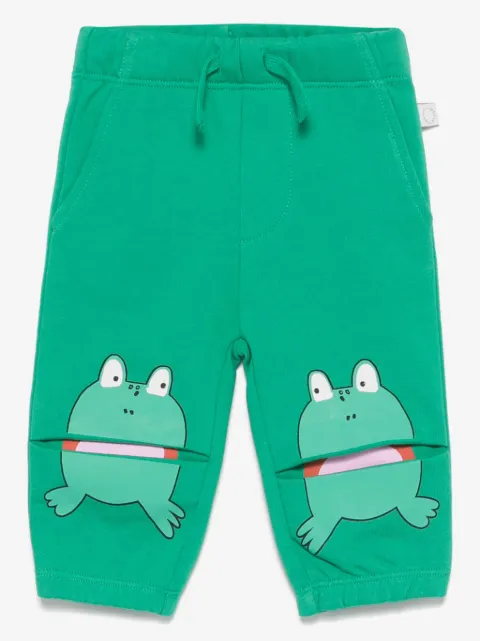 Stella McCartney Kids Calça esportiva com estampa de sapo