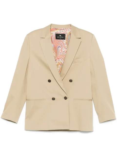 ETRO blazer con solapas de muesca