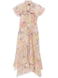 ETRO silk midi dress - Pink