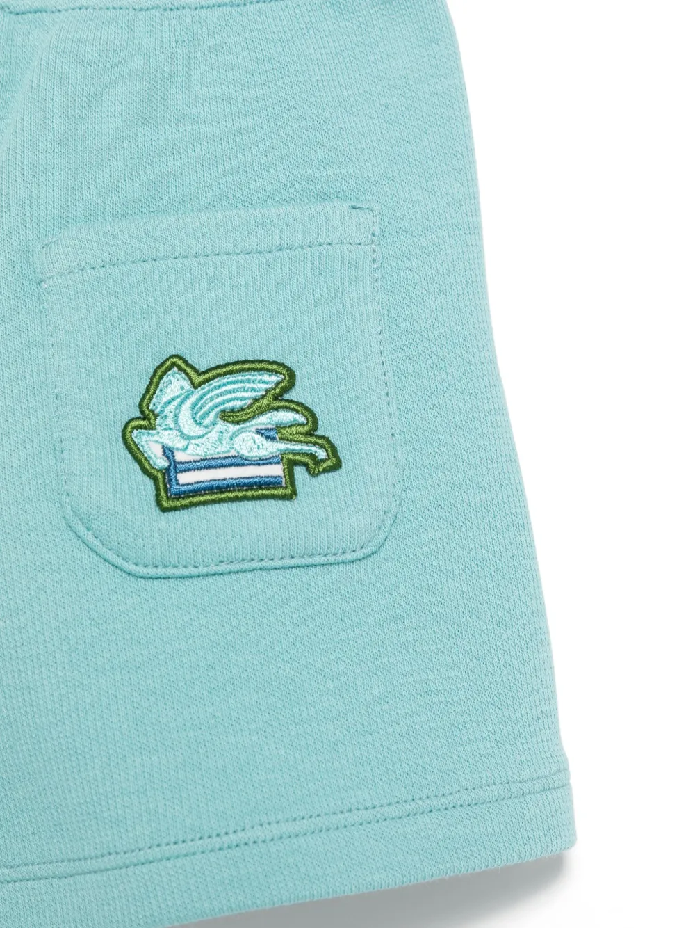ETRO KIDS Shorts met Pegaso-patroon Blauw