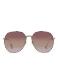 ETRO gold-tone round-frame sunglasses - Yellow