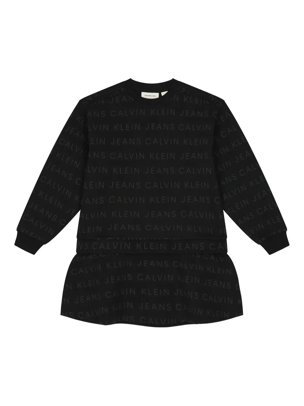 Calvin Klein Kids Jurk met logo Zwart