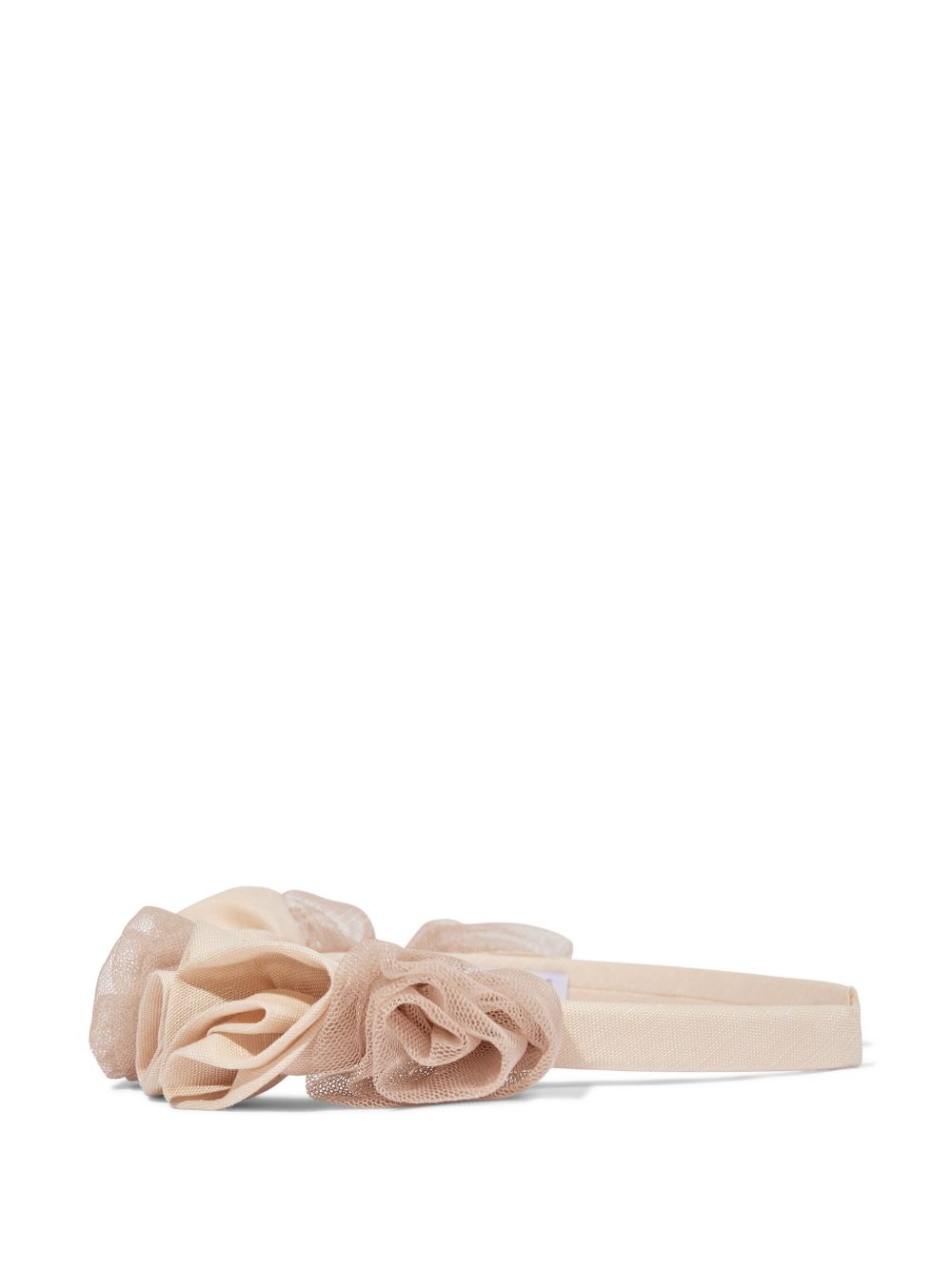 JESSIE AND JAMES flower-detailing headband - Beige