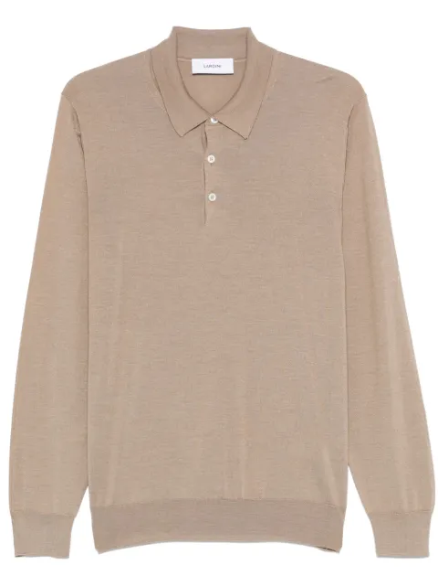 Lardini playera tipo polo de tejido fino