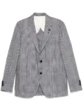 Lardini check-pattern blazer - Blue