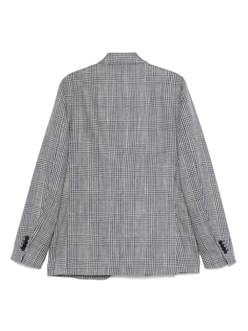 Lardini Geruite blazer - Blauw