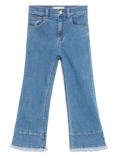 Elisabetta Franchi La Mia Bambina fringe-detail jeans 