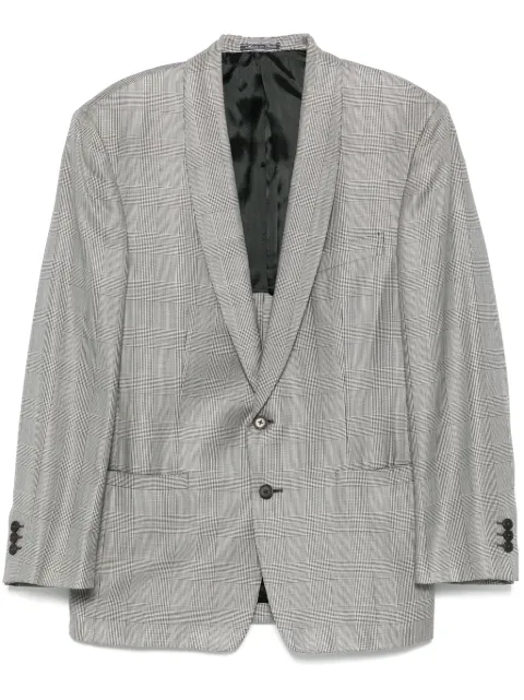 Versace Pre-Owned blazer con motivo de cuadros 1991