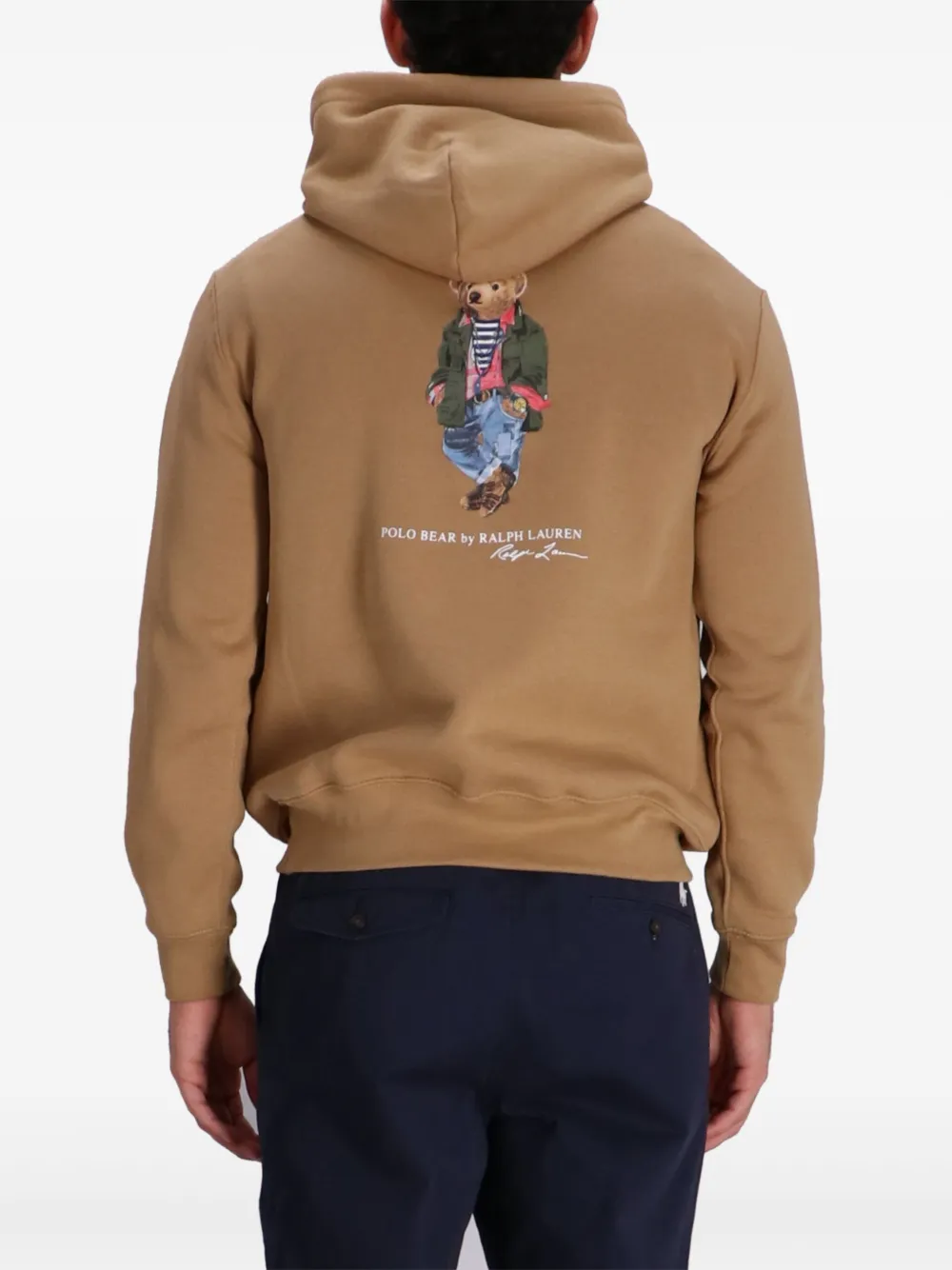 Polo Ralph Lauren Logo-embroidered Hoodie In Brown