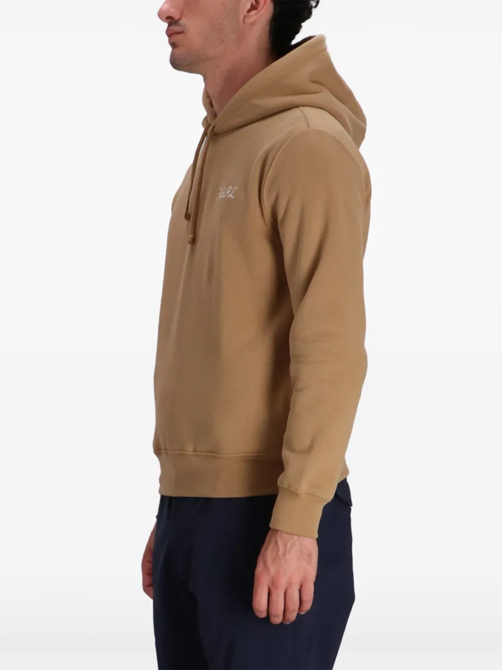Polo Ralph Lauren Logo-embroidered Hoodie In Brown